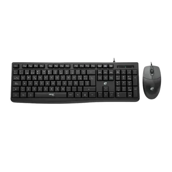 TECLADO ACER + MOUSE EAK040 WIRED KEYBOARD ESP BLACK