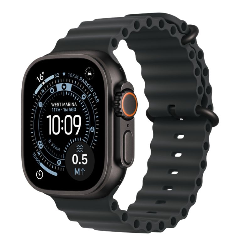APPLE WATCH ULTRA3 49MM CELL MF0J4LW/A BLACK W/BLACK OCEAN BAND