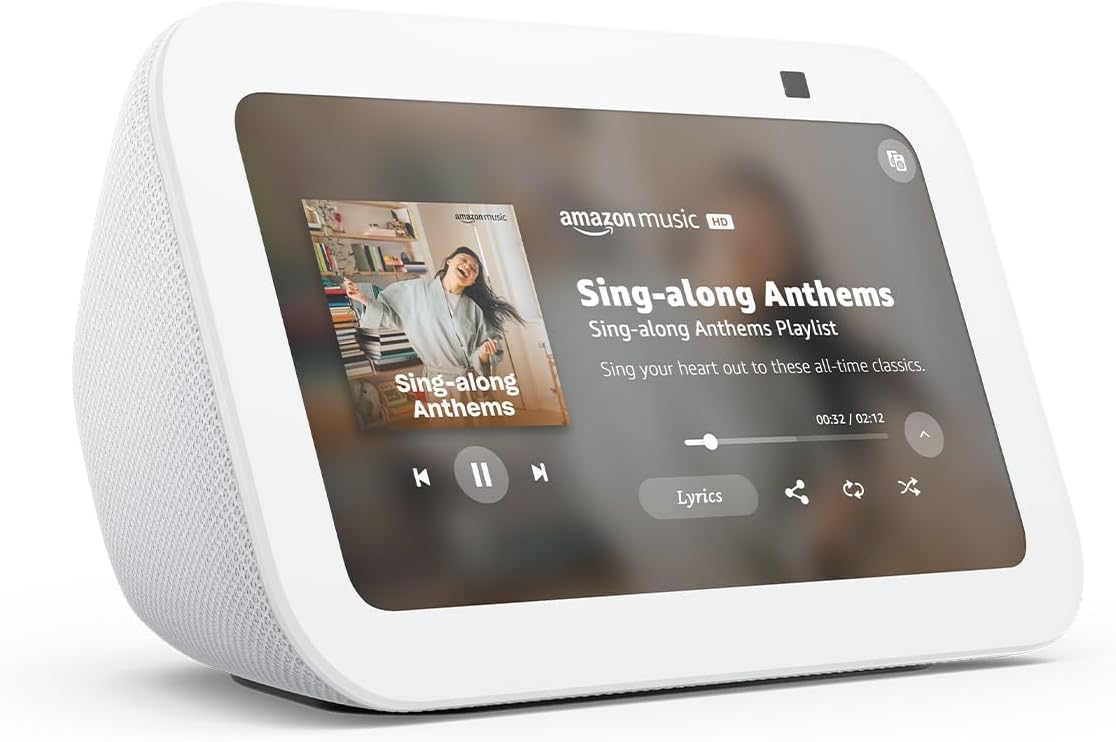 AMAZON ECHO SHOW 5 3RD GEN SMART DISPLAY ALEXA GLACIER WHITE 1539